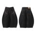 Vintage Style Cropped Wide-Leg Jeans With Reverse Pocket Design For Men And Women_mkmklike.com