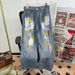 Women's Clothing Heavy Beaded Painted Worn Fashionable All Match Straight Wide Leg Pants_mkmklike.com