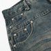Punk Washed Distressed Denim Scimitar Men's Long Waistband Pocket Design Sense Curved Loose Wide-Leg Pants Trendy_mkmklike.com