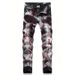 Men's Slim Fit Skinny Jeans Three Color Personalized Lightning Stretch Whitened Fashion Printed_mkmklike.com