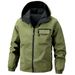 New Spring And Autumn Men's Hooded Waterproof Outdoor Jacket, Versatile Casual Coat_mkmklike.com