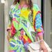 Women's Style Printed Loose Long Sleeve Wide Leg Pants Fashion Suit_mkmklike.com