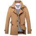 Men's Clothing Men's Casual Windbreaker Mid-length Men's Coat_mkmklike.com