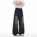 Men's Clothing Plus Size Men's Loose Straight Leg Jeans Heavy Craftsmanship High Street Style Casual Ripped_mkmklike.com