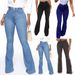 Women's Slimming Thigh-raising Floor-length Pants Plus-size Pants Flares_mkmklike.com