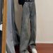 Men's Clothing High Street Retro Stitching Split Straight Jeans Men's Loose Slim All Match Casual Ins Trendy Trousers_mkmklike.com