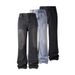 Men's Clothing Black Blue Gray Washed Retro Old Bootcut Scimitar Retro Slim Denim Trousers_mkmklike.com