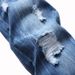 Men's Clothing Slim Fit Ripped Jeans Midweight Polyester Skinny Trousers Trendy Cropped Length Simple Design_mkmklike.com