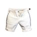 Men's Clothing Personalized Color Matching Slim Fit White Denim Shorts Fashion Trend All Match Shorts_mkmklike.com