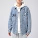 Autumn Winter New Men's Denim Jacket With Turn-down Collar, Loose Fit, Long Sleeve, Trendy Fashion Buttoned_mkmklike.com