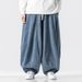 2025 New Large Size Japanese Loose Harlan Straight-leg Pants Wide-leg Casual Pants American Jeans Cross-border Foreign Trade_mkmklike.com