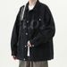 Hong Kong Style Cool Workwear Denim For Men, Autumn New Korean Version Trendy Loose Versatile Couple's Jacket_mkmklike.com