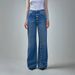 Vintage Washed High-Waisted Straight Leg Jeans For Women - Retro Button Fly Denim Pants With Distressed Details_mkmklike.com