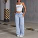 High-Waisted Retro Style Women's Jeans Draped Wide Leg Loose Fitting Straight Leg Versatile Long Pants Fashionable Denim_mkmklike.com