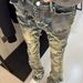 Vintage Embroidered Flare Jeans – High Waisted Distressed Denim With Boho Patchwork & Raw Hem (S-3XL)_mkmklike.com