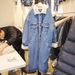 "Women's Winter Sherpa Lined Denim Jacket Long Sleeve Mid-Length Coat With Fleece Warm Casual Outerwear"_mkmklike.com