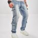 Men's Vintage Cargo Jeans - High Street Fashion Loose Fit Straight Leg Denim Pants With Multiple Pockets For Casual Wear_mkmklike.com