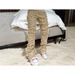 Men's Clothing Fashionable Patchwork Layered Design Jeans - Relaxed Straight Leg Pants For Men & Women (Multiple Colors & Sizes Available)_mkmklike.com