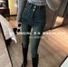 Clair Clair Women's Jeans 2024 Autumn Winter High Waist Two Button Front Pocket Slim Fit Skinny Pants Trendy_mkmklike.com