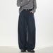 Men's Raw Denim Retro Jeans Trendy Straight Leg Trousers With Curved Pockets And Pleated Design Loose Fit Spring Style_mkmklike.com