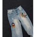Men's Summer New 2025 Personalized Letter Jeans Hip Hop Ins High Street Trendy Rascal Handsome Pants_mkmklike.com