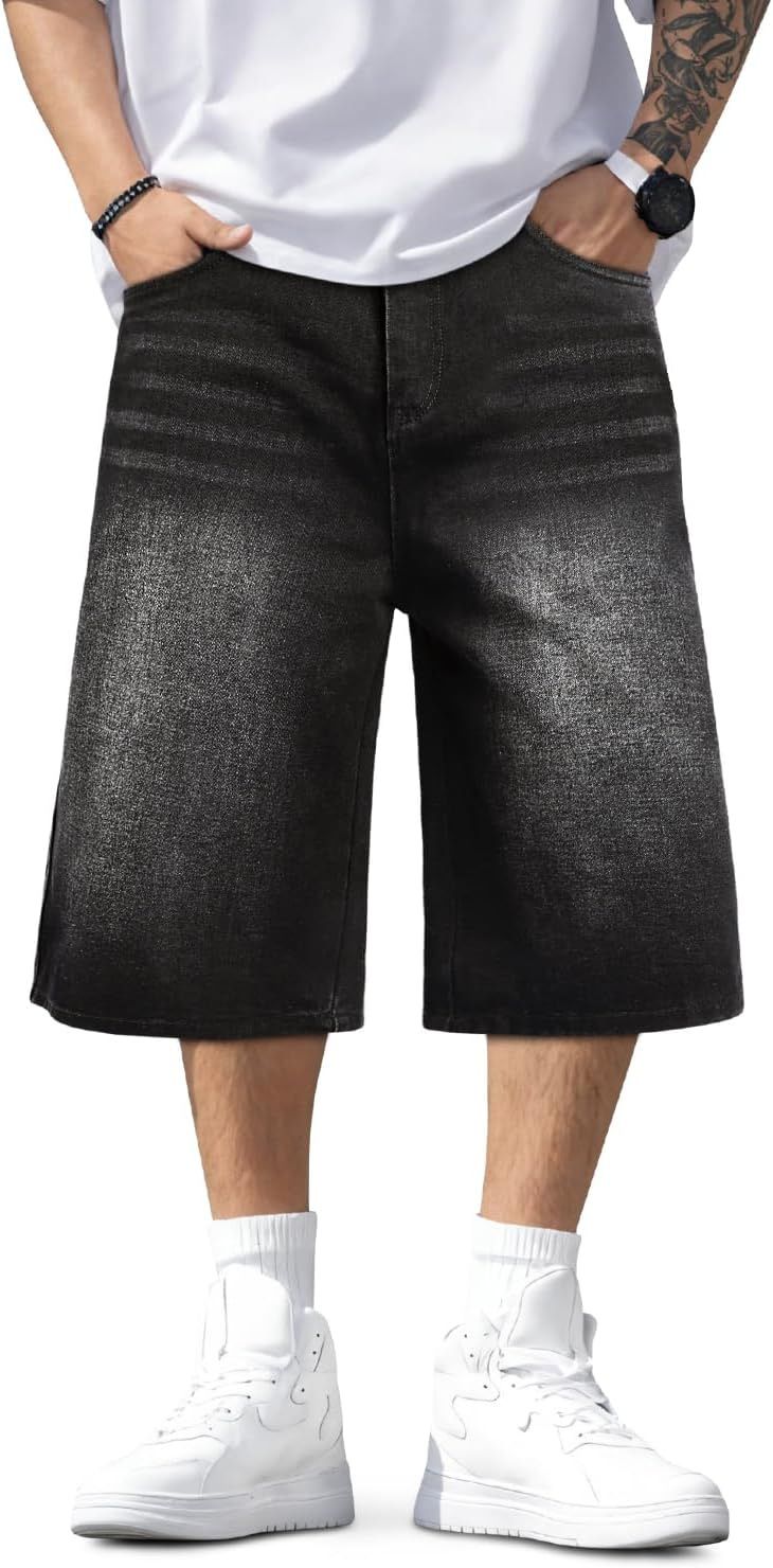 Summer Men's Wide Leg Straight Leg Comfortable Commuter Shorts Fashion_mkmklike.com