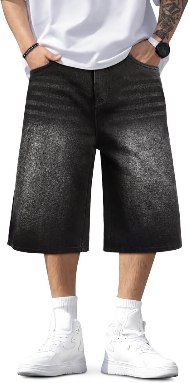 Summer Men's Wide Leg Straight Leg Comfortable Commuter Shorts Fashion_mkmklike.com