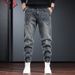 Men's American Retro Harem Jeans 2026 Autumn Winter Casual Trendy Cargo Style With Jogger Knees_mkmklike.com