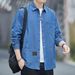 Northfold Spring And Autumn New Pure Cotton Denim Long Sleeve Hong Kong Style Casual All-Cotton Shirt Jacket Loose Men's Fashion_mkmklike.com