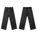 Men's Clothing American Retro Raw Denim Jeans Loose Straight Leg Wide Leg Floor Length Comfortable Drape_mkmklike.com