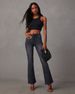 Women's Clothing High Waist Flared Jeans - Stretch Denim Bell Bottom Pants For Casual & Streetwear Fashion_mkmklike.com