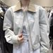 Korean-style 2026 Spring New Design Lapel Color-Block Retro Short Jacket For Women, Fashionable Versatile Coat_mkmklike.com