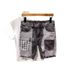 Men's Clothing Personalized Multi Pocket Stitching Contrast Color Versatile Denim Shorts Trendy Casual Shorts_mkmklike.com