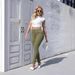 Women's Clothing New High Waist Washed Slim Fit Slimming All Match Tight Hip Trousers Skinny Pants_mkmklike.com
