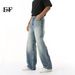 EF JEANS | 2025 Spring New American Street Ripped Jeans Middle Waist Skinny Black Trousers Trendy Men_mkmklike.com