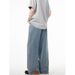 American High Street Trendy Brand Flip-flop Reverse Jeans Men And Women Ruffian Handsome Street European And American Retro Niche Design Trousers_mkmklike.com