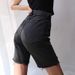 Women's Clothing Ripped Denim Shorts High Waist Black Loose Mid Length Pants Straight Five Point Pants_mkmklike.com
