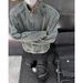 Street Style Frayed Tassel Zipper Denim For Men, Trendy Brand, Vintage Washed Deconstructed Design, Cool And Handsome_mkmklike.com