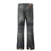 Vintage Streetwear Denim Jeans For Women - Oversized Distressed Washed Blue Jeans With Spray Paint Design_mkmklike.com