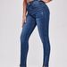 Women's Clothing Split Beaded Stitching Slim High Waist Stretch Jeans Women's Trousers_mkmklike.com
