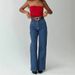 Women's Clothing Versatile Jeans Retro High Waist Straight Pants Casual Jeans For Women_mkmklike.com