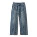 Pulse European And Wide-Leg Jeans For Men, Loose Straight-Leg New American Style Oversized Vintage High Street Pa, Cargo_mkmklike.com