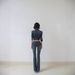 Retro Wide Leg Flared Jeans Blue Low Waisted Slim Fit Washed Distressed Floor Length Trousers for Women Autumn Style_mkmklike.com