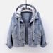 Women’s Slim Fit Denim Jacket With Detachable Hood – Trendy Spring/Autumn Long Sleeve Coat (Dark/Light Blue, S-5XL)_mkmklike.com