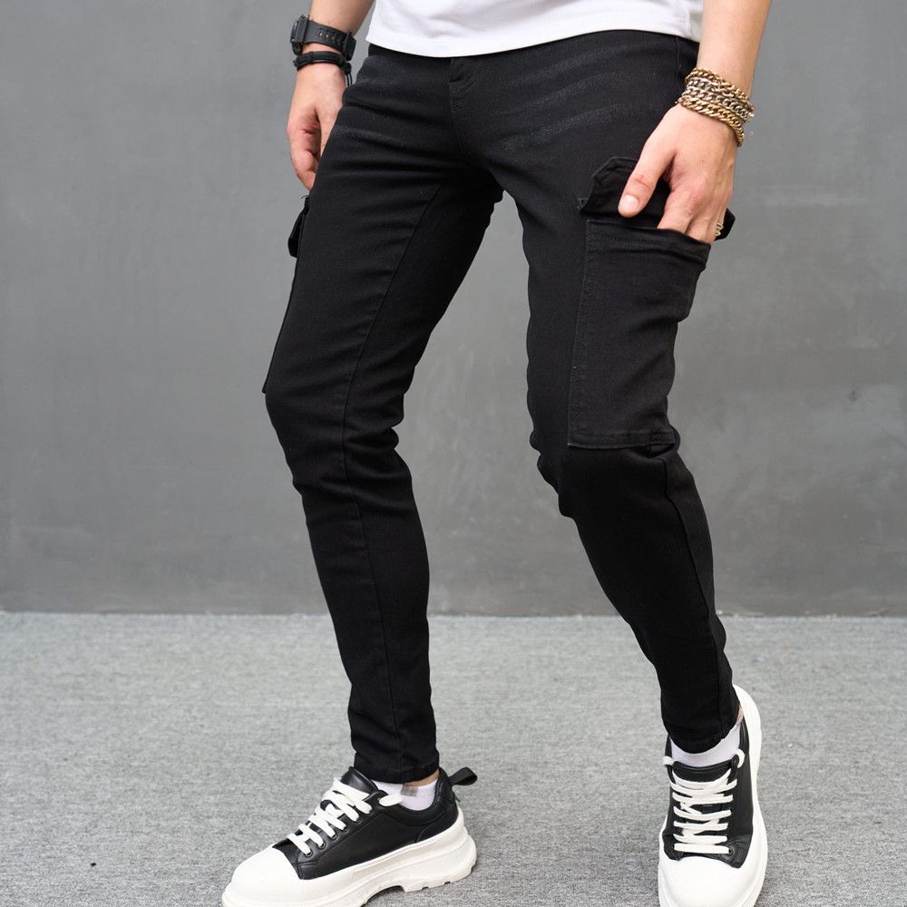 Slim Fit Stretch Jeans For Men – Classic Skinny Denim Pants With Comfortable Tapered Leg (Minimalist Style)_mkmklike.com