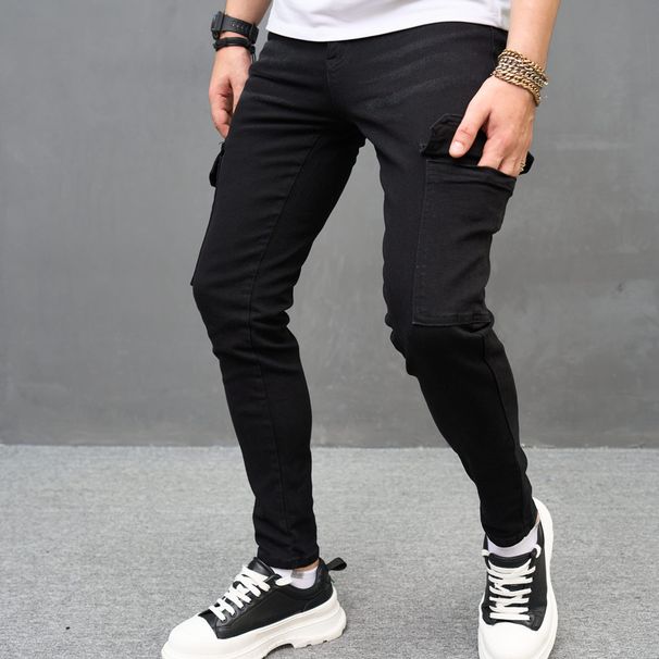 Slim Fit Stretch Jeans For Men – Classic Skinny Denim Pants With Comfortable Tapered Leg (Minimalist Style)_mkmklike.com