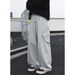 Washed Retro Side Three-dimensional Pocket Jeans Autumn Trendy Brand Straight Loose Long Pants Q_mkmklike.com