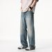Xxbro Wear # 2025 New Summer Lyocell Tencel Drop Feel Loose Thin Jeans Men's Straight Pants_mkmklike.com