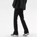 American Black Curved Knife Jeans, Men's Slim Fit Micro Flared Pants, High-End Feeling, Autumn Thin Style, Trendy Brand,_mkmklike.com