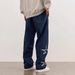 Men's New Embroidered High Street Trendy Brand Casual Legged Pants Men_mkmklike.com